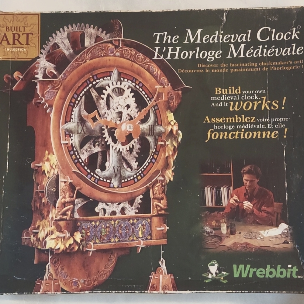 Wrebbit Working Medieval Clock Built Art Collection